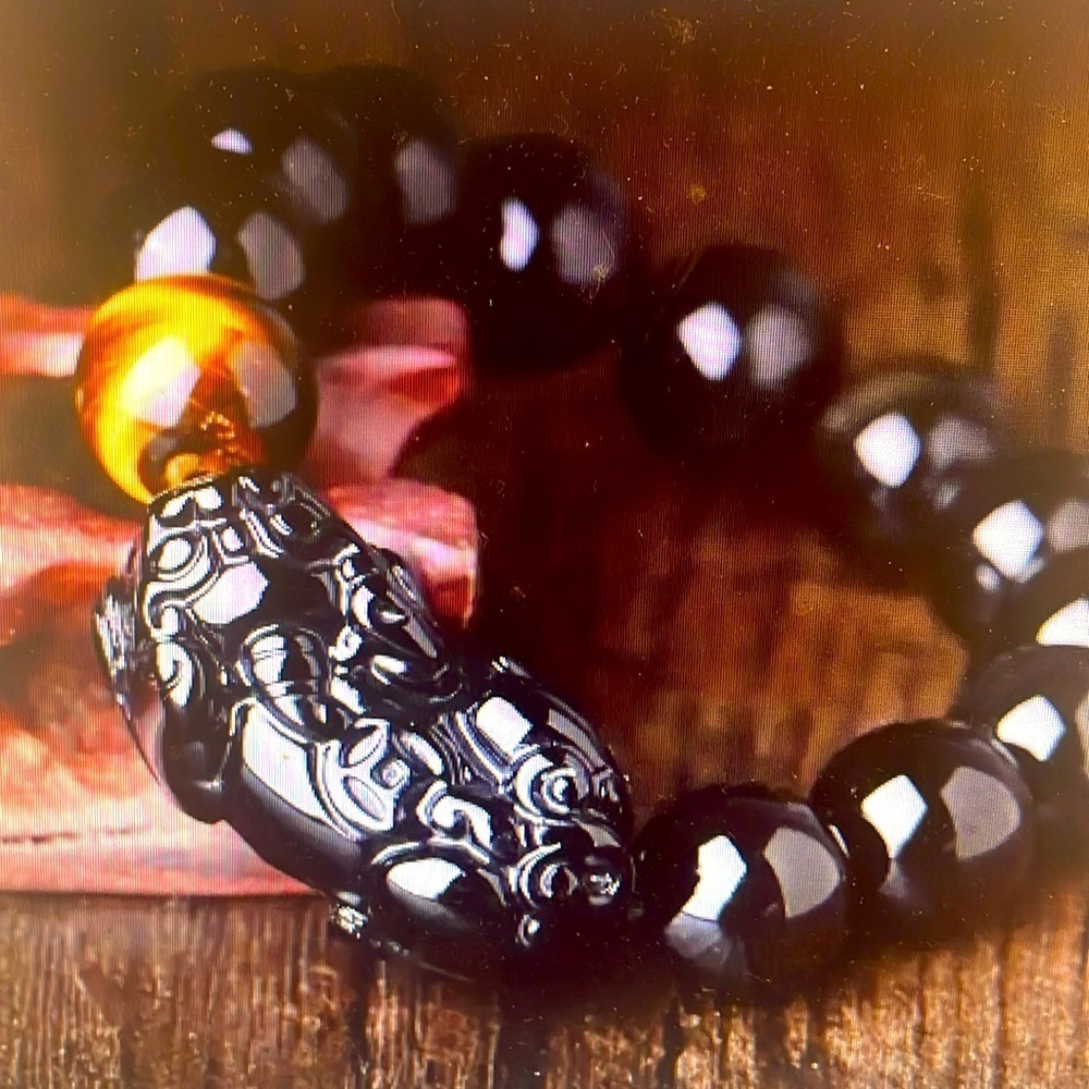 Black Obsidian Tiger Eye Bracelet